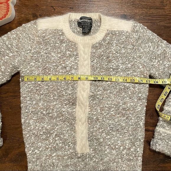 Vintage | “Spanner” Cream Heather Knit Sweater - Picture 10 of 13
